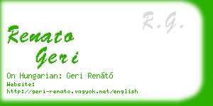 renato geri business card