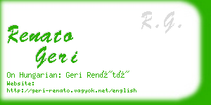 renato geri business card